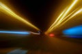 Light Trails in the Dark,ÃÂ Traffic Light trails,ÃÂ AbstractÃÂ Traffic Lines Background Royalty Free Stock Photo